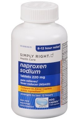 Le naproxène sodique USP Comprimés, 220 mg (AINS), 400 Caplets