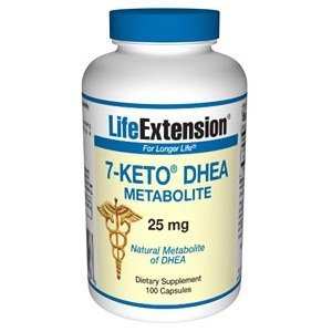 Life Extension 7 Keto DHEA 25 mg, gélules 100-Comte
