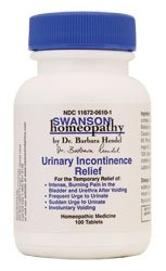 L'incontinence urinaire Relief 100 Tabs par homéopathie Swanson
