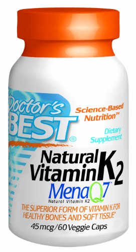 Meilleur docteur naturelles de vitamine K2 Capsules végétales MenaQ7, 60-Count