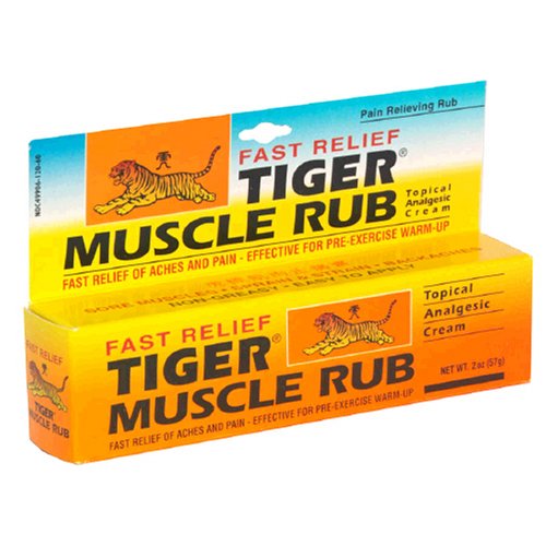 Muscle Rub Tiger crème analgésique topique 2 onces (57 g) (Pack de 4)