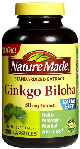 Nature Made Ginkgo Biloba 30 Caps mg, 200 ct