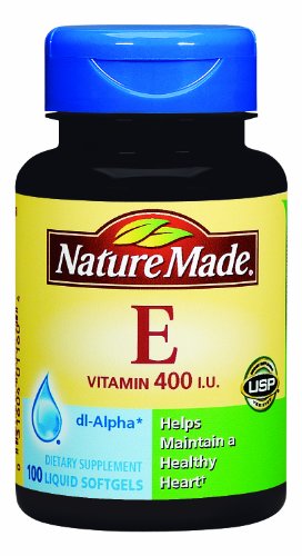 Nature Made Vitamine E 400 UI, 100 gélules (Pack de 3)
