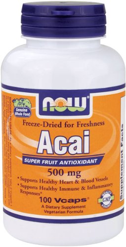 NOW Foods Acai 500mg, 100 Vcaps