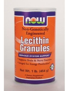Now Foods Lecithin, 1 GRANULES Cannister Lb SANS OGM