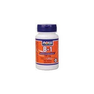 Now Foods Vitamin B-1 (thiamine), 100 comprimés 100mg / (Six Pack)