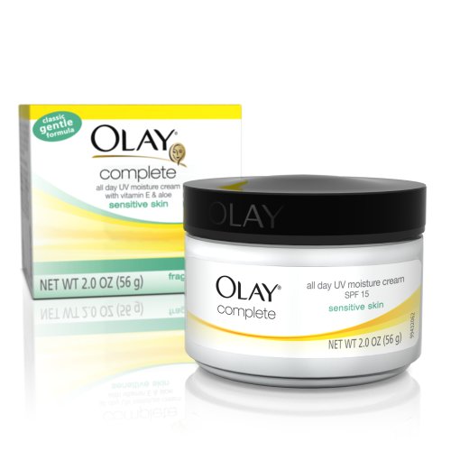 Olay Complet de jour hydratante Crème UV, FPS 15, peau sensible, 2 once (Pack de 3)