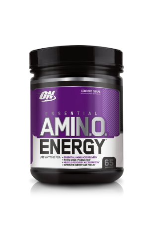 Optimum Nutrition Amino Energy 65 portions de raisin Concord,, 585 Grammes