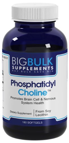 Phosphatidylcholine Favorise cerveau et du système de santé en bloc nerveux Big suplements lécithine de soja 400mg 140mg Phosphatidylcholine 180 Softgels 1 Bouteille