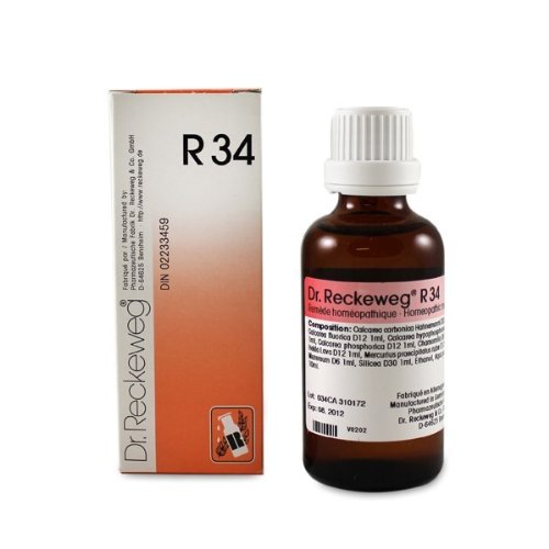 R34 L'ostéoporose 50ml de liquide par le Dr Reckeweg