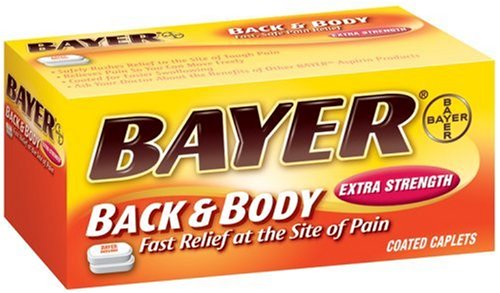 Retour Bayer Extra Strength & Body Caplets 500mg, 100-Count Caplets (Pack de 2)