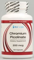 RLC Labs Chromium Picolinate - 200 mcg - 100 Capsules