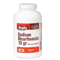 Rugby comprimés de bicarbonate de sodium 10 grains soulager les brûlures d'estomac, antiacide - 1000 ch