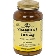 Solgar - Vitamine B-1 (thiamine), 500 mg, 100 comprimés