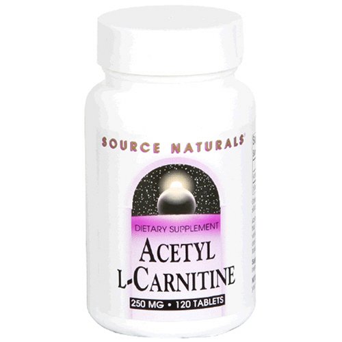 Source Naturals Acetyl L-Carnitine 250mg, 120 Comprimés