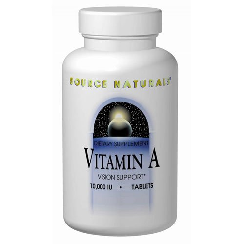 Source Naturals palmitate de vitamine A 10.000 UI, 250 comprimés
