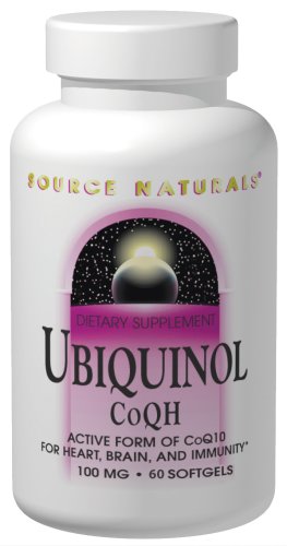 Source Naturals Ubiquinol CoQh 100mg, 60 Capsules