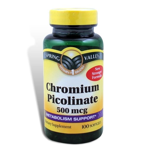 Spring Valley - Chromium Picolinate 500 mcg, 100 Capsules