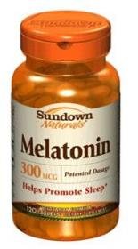 Sundown Naturals Melatonin, 300 mcg, Comprimés, 120 ct.
