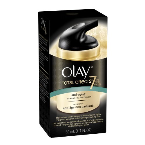 Total Effects de Olay 7-en-1 anti-âge hydratant quotidien, sans parfum, 1,7 once