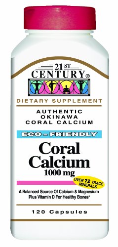 21st Century Coral Capsules mg de calcium 1000, 120-Count