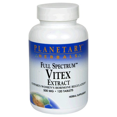 Formules planétaires Full Spectrum Vitex extrait, 500 mg, comprimés, 120 comprimés (lot de 2)