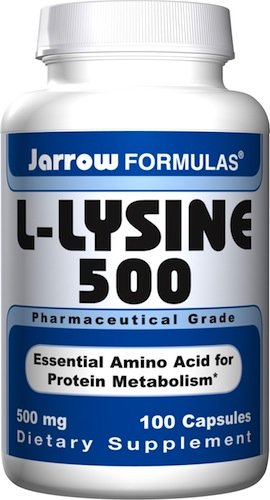 Jarrow Formulas L-Lysine, 500 mg, 100 Count (Pack de 2)