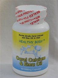 Le calcium de corail en bonne santé du corps et l'huile d'émeu 60/1000mg