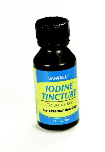 L'iode Sanvall Teinture aide USP Première Antiseptique-2%, par Sanar - 1 Oz