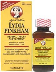 Lydia Pinkham comprimés à base de plantes, aide à vous sentir mieux pendant Comprimés menstruation et de la ménopause-150