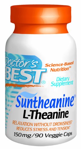 Meilleures médecin Suntheanine L-Théanine 150mg Capsules végétales (), 90-Count