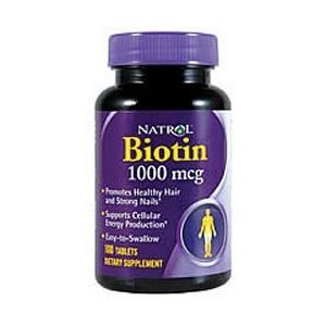 Natrol biotine 1000mcg, 100 comprimés, (Pack de 2)