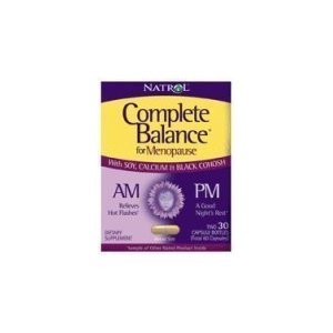 Natrol Complete Balance A.M. / P.m. Formule pour la ménopause, 30 Capsules (pack de 2)