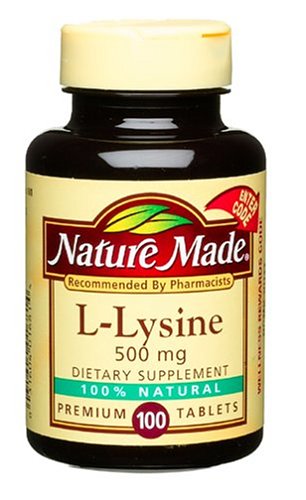 Nature Made L-Lysine 500mg, 100 Capsules (pack de 3)