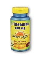 Nature Vie L-théanine, 400 mg, 30 comprimés végétariens