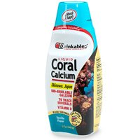 Nécessaires à boire le calcium de corail liquide, 380 mg, Vanille, 33 Onces (Pack de 2)