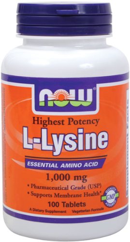 NOW Foods L-Lysine 1000 mg, 100 comprimés