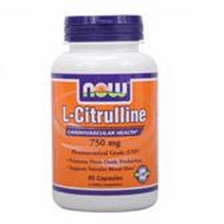 NOW L-CITRULLINE 750 mg - 90 capsules - USP de qualité pharmaceutique