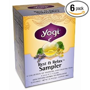 Reste Yogi & Relax Sampler, Herbal Tea Supplément Variety Pack, sachets de thé 16 Count (Pack de 6)