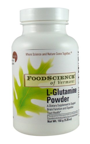 Sciences de l'alimentation du Vermont L-Glutamine Powder Portion 5000 mg, 150 gram