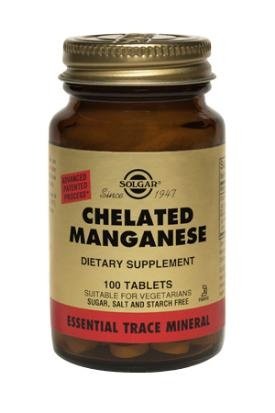 Solgar - chélatés comprimés de manganèse ** - 100 K