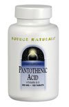 Source Naturals Acide pantothénique 100 mg 100 comprimés