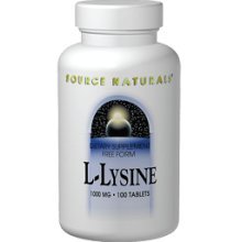 Source Naturals L-Lysine 500mg, 100 comprimés (lot de 2)