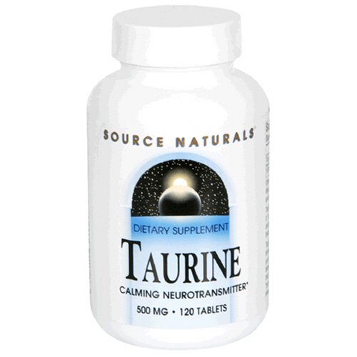 Source Naturals taurine, 500mg, 120 comprimés (lot de 3)