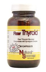 Sources naturelles thyroïde Raw - 90 Capsules