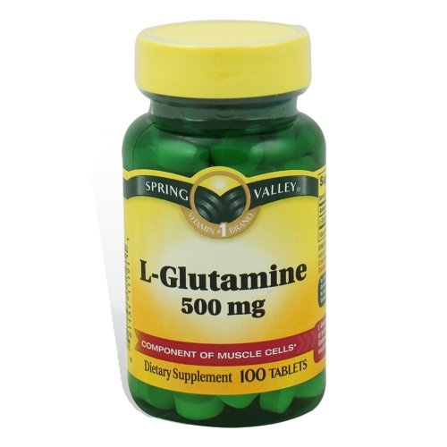 Spring Valley - L-Glutamine 500 mg, 100 comprimés