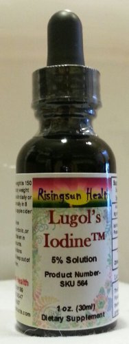 Une solution de Lugol Fabriqué avec 5% d'iode et d'iodure de potassium 10% 1 Fl. Oz