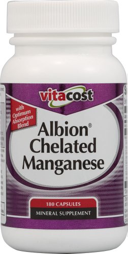 Vitacost Albion chélaté Manganèse - 10 mg - 180 Capsules