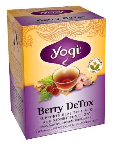 Yogi Tea Detox Berry, 16 sachets de thé, 1,12 oz (Pack de 6)