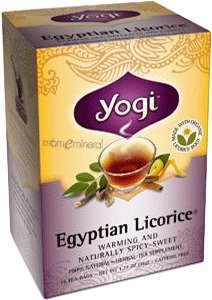 Yogi Tea Licorice égyptien, sans caféine, 16 sachets de thé, 1,27 oz (36 g)